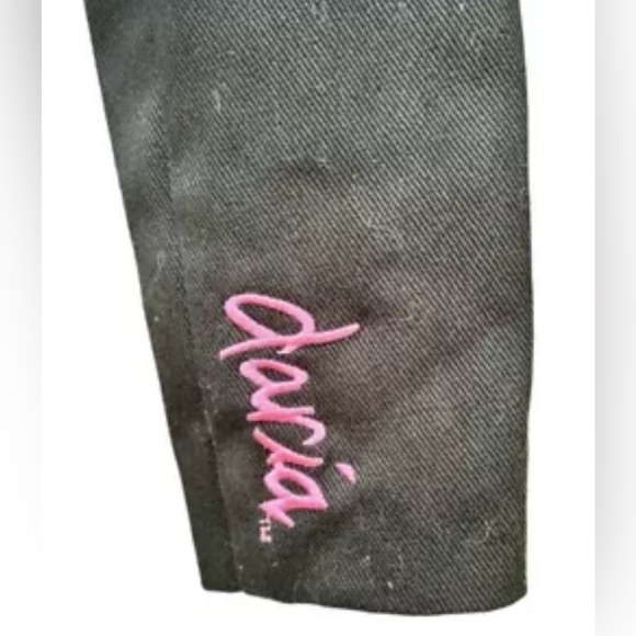 Size XXL………Black Moto Jacket with Pink Faux Fur & Printed Lining. New……Daria - Picture 6 of 11